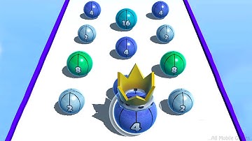 Ball Merge 2048 - Max Level Gameplay Walkthrough Android,IOS (Levels 48-50)