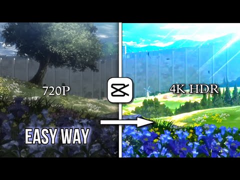 How to convert Normal video quality to 4K Quality in 40 Seconds #attackontitan #edit #capcut #anime