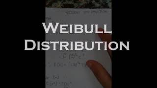 Weibull and Double Exponential Distribution