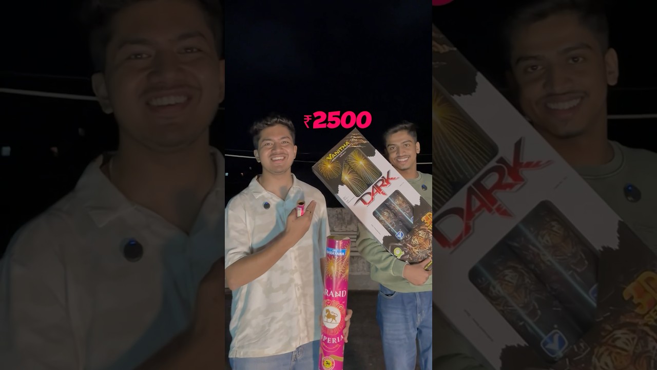 50rs. VS 2500 rs. Skyshot #diwali #skyshot #firecracker #viralvideo