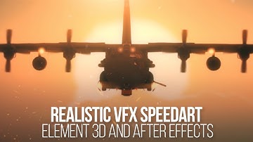 Speedart 3D Plane Stalingrad VFX in Element 3d and After Effects