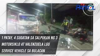 Download lagu 1 patay, 4 sugatan sa salpukan ng 3 motorsiklo at Valenzuela LGU service vehicle sa Bulacan