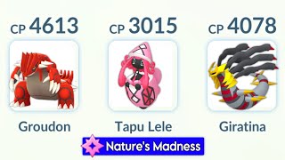 *NATURE’S MADNESS* TAPU LELE in Pokemon GO MASTER LEAGUE.