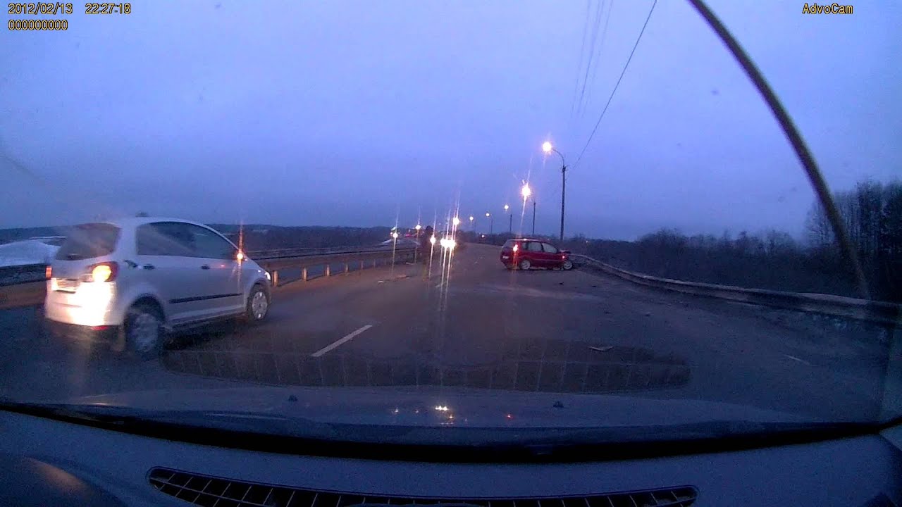 Car Crashes Into Light Pole || ViralHog - YouTube
