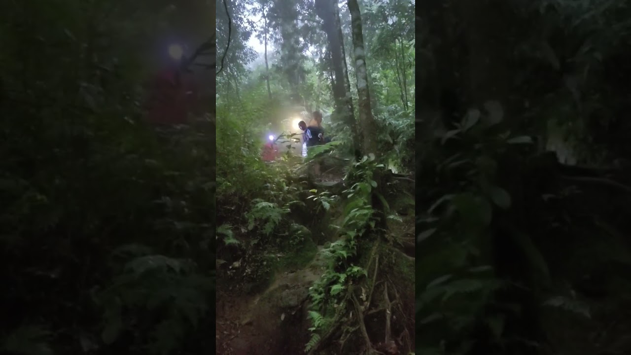 Cuma di Gunung Salak sore harus nyalakan headlamp 
