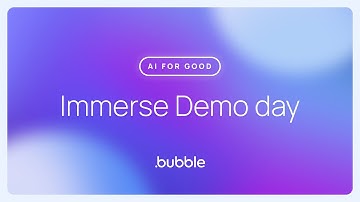 AI for Good | Immerse Cohort 8 Demo Day (Official Livestream Recording)