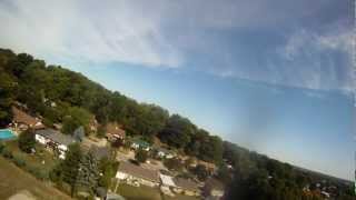 Second flight with GoPro HERO HD mounted on E-Flite Apprentice 15e plane