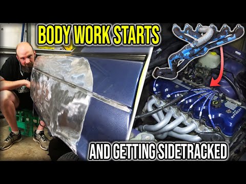 How Bad Is That Rear Quarter? And Engine Bay Starts Looking Pretty…er | EB Fairmont Build Pt 5