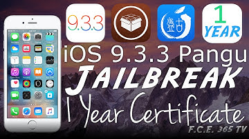 iOS 9.3.3 Pangu How To Jailbreak Fully Working With 1 Year App Certificate [English]