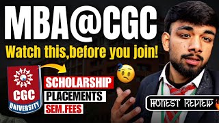CGC Mohali MBA Truth 😳 Fees, Scholarship &amp; Placements Explained