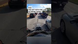 Lane filtering was legalized in MT October 21 #lanesplitting #shortclip #montana #motorcycle