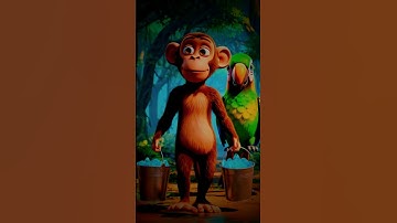 The parrot plants a mango tree. 😭 #ai #parrot #monkey #tree #manga #water #eat #cartoon #emotional