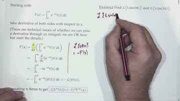 Differential Eqns. F22-27 -- Laplace transform rules of derivatives, integrals, and convolution