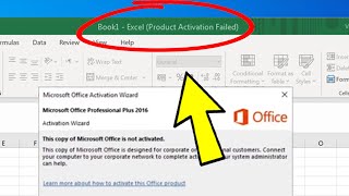Fix Product Activation Failed in Microsoft Excel | How To Solve excel product activation failed ✅