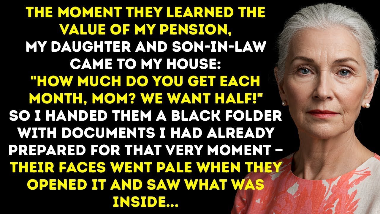 My Daughter Demanded 50% Of My Retirement - I Smiled And Gave Her A Black Folder.