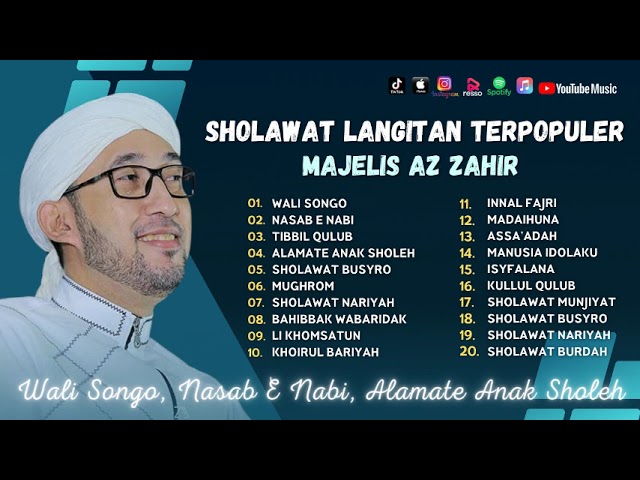 Majelis Az Zahir - Wali Songo - Nasabe Nabi - Alamate Anak Sholeh| Damai Ramadhan | Sholawat Terbaru class=