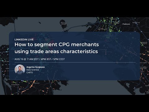 How to segment CPG merchants using trade areas characteristics - YouTube