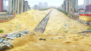 China Flood Disaster Caught on Camera: Homes and Cars Washed Away in Seconds