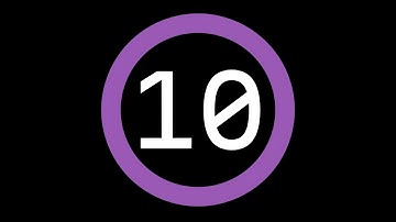 10-Second Countdown Timer - Dark Background + Circular Progress Bar + Ending Sound