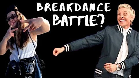 Gabi Challenges Ellen Degeneres to a Break Dance Battle