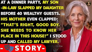 My Son-In-Law Slapped My Daughter In Front Of 40 Guests. His Mom Said Good Job, Son! I Stood Up...