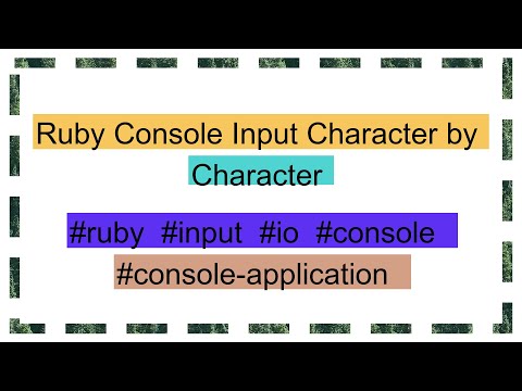 Ruby Console Input Character by Character