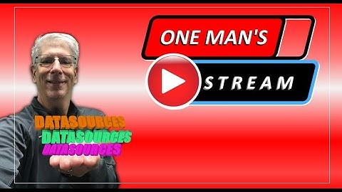 Introducing DataSources with GT Title Designer and vMix UTC | One Man