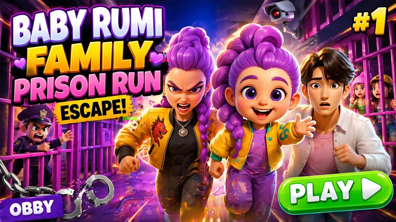 BABY RUMI FAMILY PRISON RUN (OBBY) GAMEPLAY WALKTHROUGH 4K - YouTube