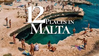 12 Most Beautiful Places to Visit in Malta 4K  | Valletta | Marsaxlokk