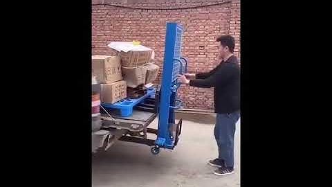 Pickup Truck Liftgate Forklift Electric 1000 Lb Capacity Portable Self-Lifting Pallet Loader