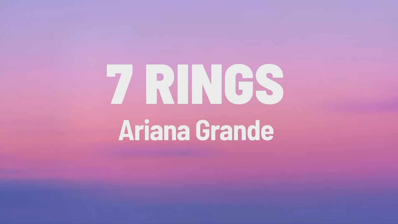 Ariana Grande 7 rings Lyrics - YouTube