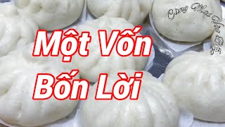 Làm Bánh Bao Kinh Doanh 1 Vốn 4 Lời, Vốn Chỉ 60 Ngàn Cho Người Mới Bắt Đầu || Cùng Mai Vào Bếp #38