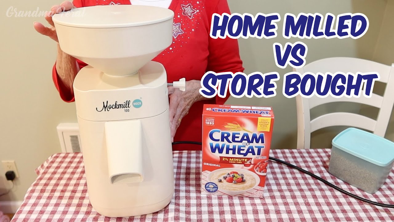 Store Bought vs Fresh Milled Cream of Wheat Taste Test! Mockmill 100 Grain Mill