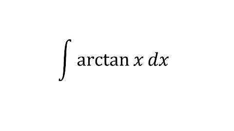 integral of arctan x dx