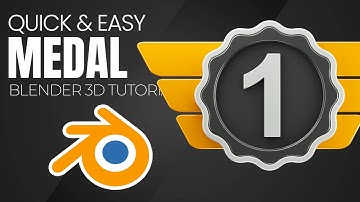 Blender 3D Winner Medal Modeling Tutorial - Quick and Easy - Blender 3D Tutorial