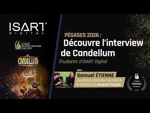 Pégases 2026 : l'interview de Candellum par Samuel Etienne 🎮