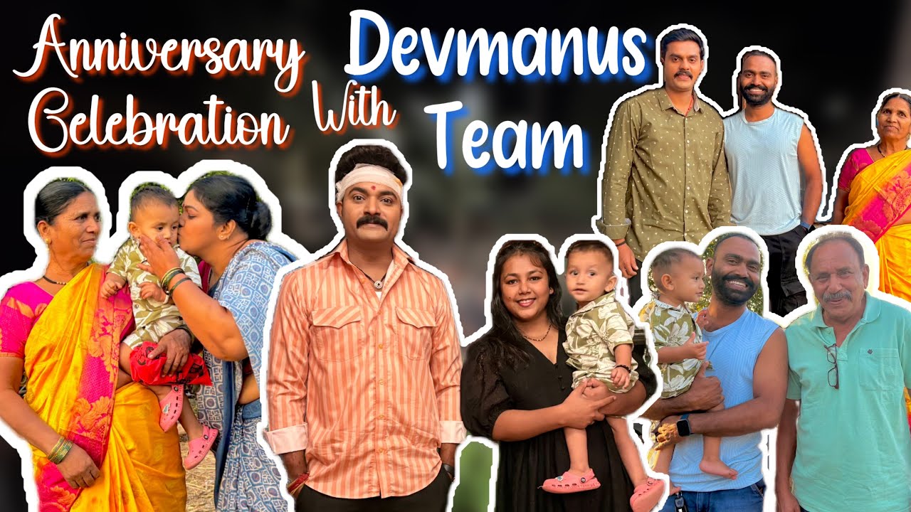 Celebrating our Anniversary on DEVMANUS set😍🎂🥂#zee5marathi #marathiserial #anniversarycelebration 