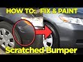 How to Repair & Paint a Scratched Plastic Bumper - Easy Fix!