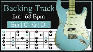 Em Guitar Backing | Track - 68 Bpm | Slow Ballad