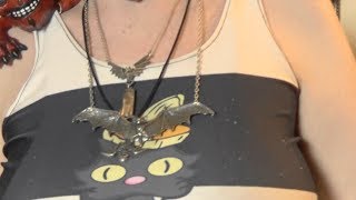 Review of #AlchemyGothic's #Gothicbatnecklace