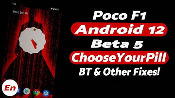 Poco F1 | Android 12 Beta 5 | Bug Fixes | Bluetooth Audio Fixed | ChooseYourPill Build