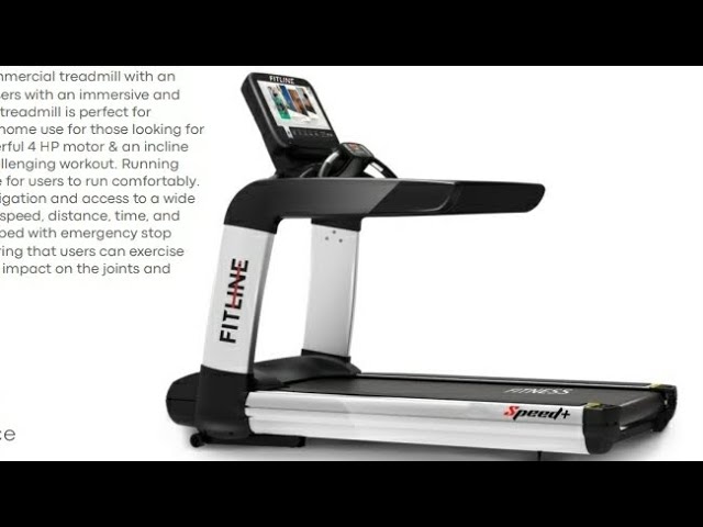 FitLine - Speed+ | New Commercial Treadmill with TV - YouTube