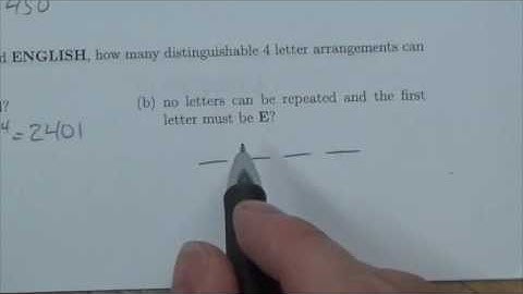 Math 30-2 Permutations and Combinations Review #7