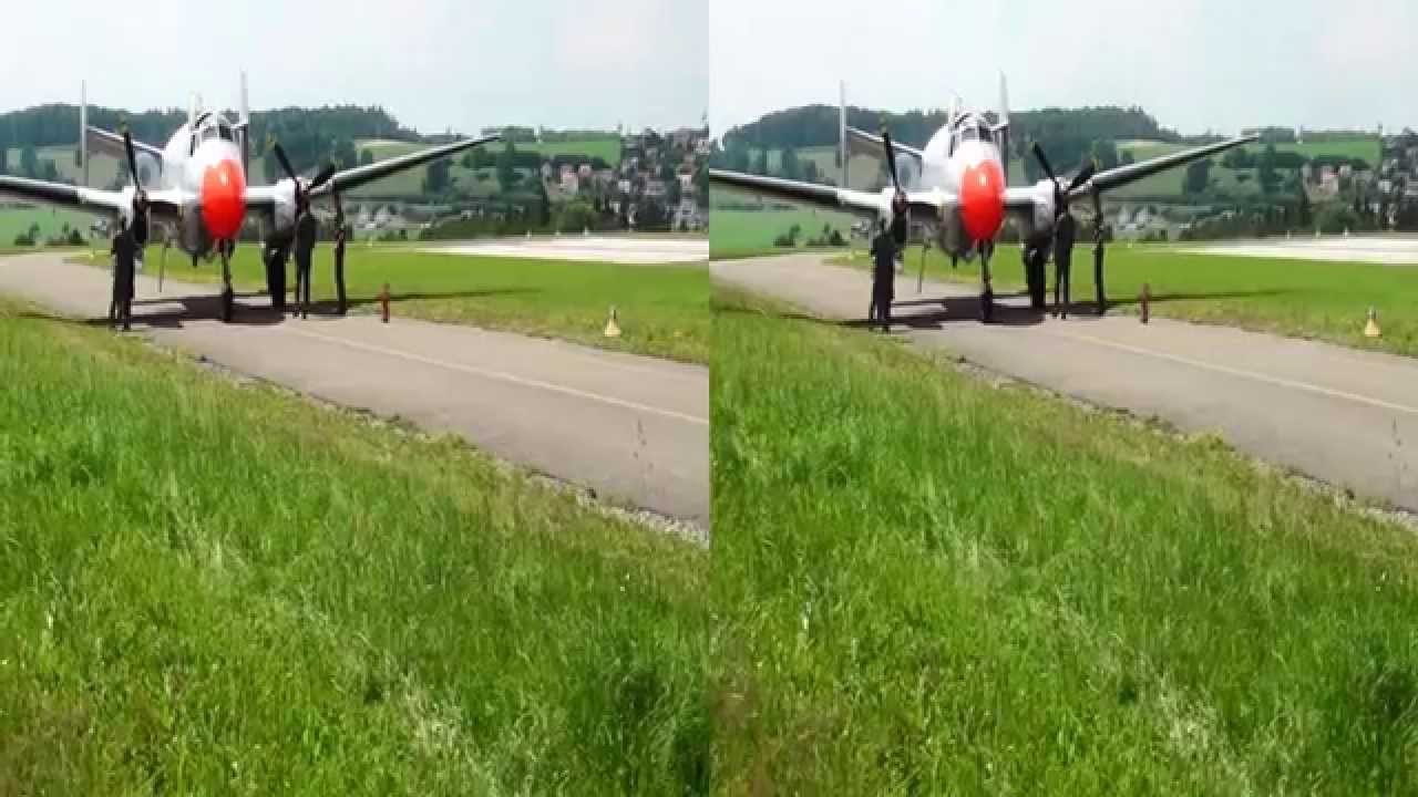 Oldtimer-Meeting Ecuvillens 2014 in real 3D (yt3d)