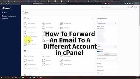 How To Forward An Email To A Different Account in cPanel