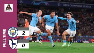 MAN CITY 2 VS 0 TOTTENHAM | GAMEPLAY FOOTBALL LIFE 2023 | PES IMPACK GAMING