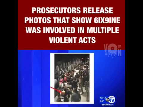 Prosecutors Release Photos That Show 6ix9ine Was Involved In Multiple Violent Acts! Via: DJVONTV
