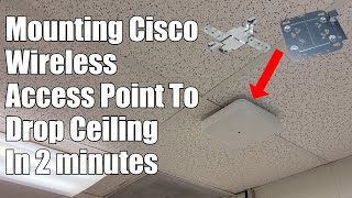 How to mount a Cisco wireless access point to a drop ceiling