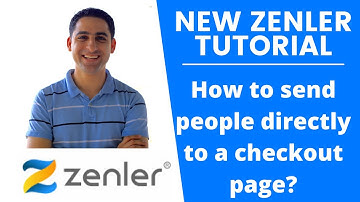 New Zenler tutorial: how to link a checkout page directly? 🥳