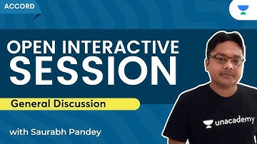 Open Interactive Session | General Discussion | Saurabh Kumar Pandey